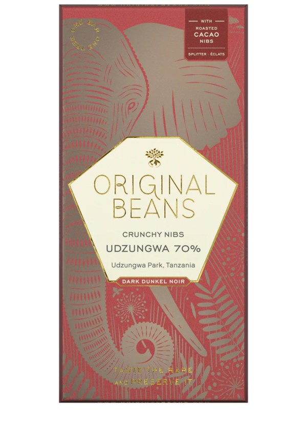 Udzungwa 70% Bio Schokolade bitter Original Beans